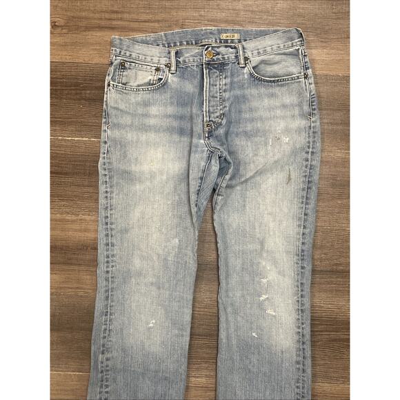 Polo Ralph Lauren Jeans Mens Size 34X32 Blue Classic Straight Leg Light Wash - Picture 4 of 9